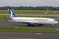 TC-JHI @ EDDL - Anadolu Jet, Name: Hendek - by Air-Micha