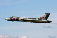 G-VLCN @ EGGP - 'XH558' making a low flypast at Liverpool Airport, taken from the control tower - by Chris Hall