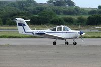 G-BPPF @ EGFH - Visiting Piper Tomahawk. - by Roger Winser