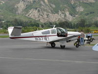 N378Y @ SZP - 1951 Beech B35 BONANZA, Continental E225 upgrade, at refueling - by Doug Robertson