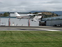 N97172 @ SZP - 1984 Cessna 172P SKYHAWK II, Lycoming O-320-D2J 160 Hp, landing Rwy 04 - by Doug Robertson