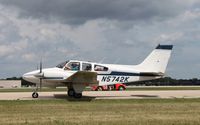 N5742K @ KOSH - Beech B55 - by Mark Pasqualino