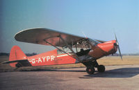 G-AYPR @ BQH - Piper PA-18 Super Cub 90 as seen at Biggin Hill in April 1975. - by Peter Nicholson
