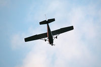 N8123V @ EEN - On approach to runway 2 at Keene, NH at 8:06pm - by Ron Yantiss
