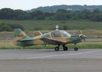 G-BHZR @ EGFH - Visiting SA Bulldog. - by Roger Winser