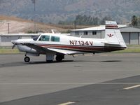 N7134V @ POC - Parked in transient parking - by Helicopterfriend