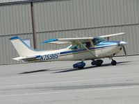 N7598S @ CNO - Taxiing between the hangers enroute to runway area - by Helicopterfriend