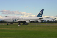 ZK-NBV @ NZCH - taxi to A7 on 02 as NZ90 to AKL - by Bill Mallinson