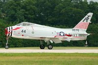 N400FS @ OSH - 1958 North American FJ-4B, c/n: 143575 at 2011 Oshkosh - by Terry Fletcher