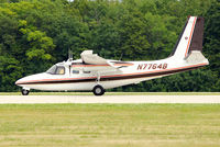 N7764B @ OSH - 1975 Rockwell International 500-S, c/n: 3235 arriving at 2011 Oskosh