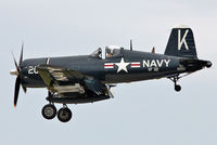 N240CF @ OSH - 1945 Chance Vought F4U-4, c/n: 9513 ex Bu 97359    - now wearing 'tribute' markings to Bu82050 VF-32 - by Terry Fletcher