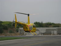 N7523T @ SZP - 2004 Robinson R44 RAVEN II, Lycoming IO-540 derated to 245 Hp for 5 minutes, 205 Hp continuous, near approach - by Doug Robertson