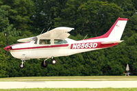 N6563D @ OSH - 1974 Cessna T210L, c/n: 21060580 arriving at 2011 Oshkosh - by Terry Fletcher