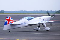 D-EYXA @ EGNT - Red Bull Matadors ExtremeAir Sbach 300 taxiing out for its display at the Sunderland Airshow - by Chris Hall