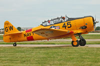 N545GW @ OSH - 1942 North American/whiteford G A NA AT 6/SNJ, c/n: 42-17575. The FAA records and the serial painted on the aircraft , 42-17575 were allocated to a Stearman - anyone know why this Serial is quoted for this Texan - by Terry Fletcher