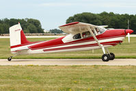 N5239D @ OSH - 1957 Cessna 180A, c/n: 50137 at 2011 Oshkosh - by Terry Fletcher