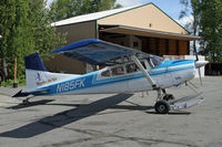 N185FK @ TKA - Skis are prevelant on a number of planes at Talkeetna - by Duncan Kirk