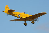 G-AKAT @ EGBR - Resident aircraft Miles M14A Hawk Trainer 3 performs at Breighton Airfield's Wings & Wheels Weekend, July 2011. - by Malcolm Clarke