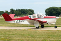N3224V @ OSH - 1947 Beech 35, c/n: D-667 at 2011 Oshkosh - by Terry Fletcher