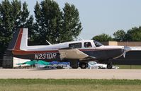N231DR @ KOSH - Mooney M20K - by Mark Pasqualino