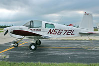N5672L @ FLD - 1969 American AA-1, c/n: AA1-0072 at Fond du Lac - by Terry Fletcher