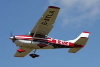 G-ATLA @ EGBR - Cessna 182J at Breighton Airfield's Wings & Wheels Weekend, July 2011. - by Malcolm Clarke