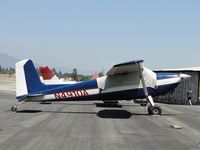 N4910A @ CCB - Covered and tied down in transient parking - by Helicopterfriend