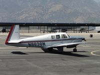 N9636M @ CCB - Taxiing back to park north of Maniac Mike's Cafe - by Helicopterfriend