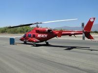N73RX @ CCB - Awaiting for a call out, air conditioner hooked through window - by Helicopterfriend