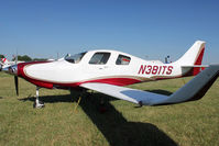 N381TS @ OSH - 1998 Blue Sky Corp/sedivy Thomas C LANCAIR IV-P, c/n: LIV 322 at 2011 Oshkosh - by Terry Fletcher
