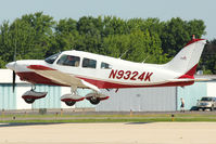N9324K @ OSH - 1976 Piper PA-28-181, c/n: 28-7690243 arriving at 2011 Oshkosh - by Terry Fletcher