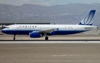 N453UA @ LAS - No longer in Ted colors, United A320 taxies to gate
