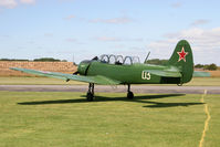 G-CEIB @ EGBR - Yakovlev Yak-18A - a new airfield resident - at Breighton Airfield's Wings & Wheels Weekend, July 2011. - by Malcolm Clarke