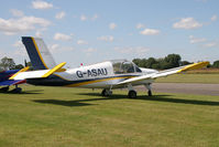 G-ASAU @ EGBR - Morane Saulnier MS880B Rallye Club at Breighton Airfield's Wings & Wheels Weekend, July 2011. - by Malcolm Clarke
