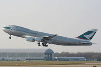 B-HUL @ EGCC - Cathay Pacific - by Chris Hall