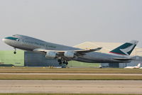 B-HUL @ EGCC - Cathay Pacific - by Chris Hall