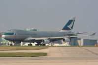 B-HUL @ EGCC - Cathay Pacific - by Chris Hall