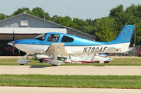 N780AF @ OSH - Cirrus Design Corp SR22T, c/n: 0161 at 2011 Oshkosh - by Terry Fletcher