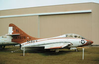 147276 @ NPA - TF-9J Cougar of Training Squadron VT-10 on display at the Pensacola Naval Aviation Museum in November 1979.Now displayed on the USS Lexington at Corpus Christi, Texas.  - by Peter Nicholson