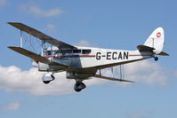 G-ECAN @ EGBR - De Havilland DH84 Dragon departs Breighton Airfield's Wings & Wheels Weekend, July 2011. - by Malcolm Clarke