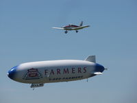 N704LZ @ KOSH - Farmer's Insurance Zepplin at EAA 2011 - by steveowen