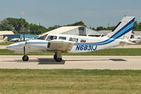 N6831J @ OSH - 1976 Piper PA-34-200T, c/n: 34-7670282 at 2011 Oshkosh - by Terry Fletcher