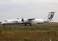 G-ECOK @ LFBH - Lining up rwy 09 for departure... - by Shunn311