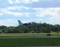N86028 @ KAXN - Piper PA-28-140 Cherokee departing runway 31.