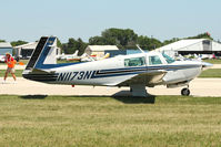 N1173N @ OSH - 1982 Mooney M20J, c/n: 24-1335 at 2011 Oshkosh - by Terry Fletcher