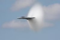166677 @ KNTU - Super Hornet High Speed Pass with Vapor. - by Gregg Stansbery