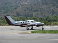 N401CF @ SZP - 1967 Cessna 401, two Continental TSIO-520 Turbocharged 300 Hp each, taxi - by Doug Robertson