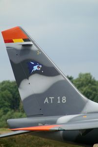 AT18 @ EBBL - Spottersday.25 YEARS A-JET Grey camo. - by Robert Roggeman