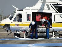N17LA @ POC - When crew first responded it looked like a regular call out, after a little bit, the crew started putting on their harnesses for a possible hoist/rescue detail - by Helicopterfriend