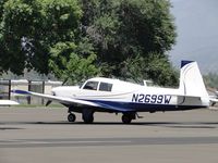 N2699W @ POC - Parked in transient parking - by Helicopterfriend